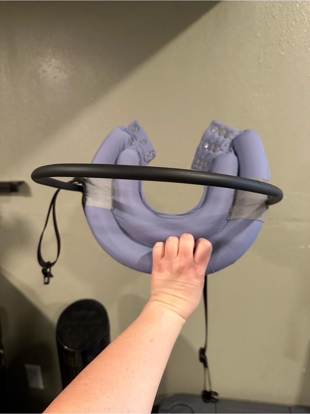 Adjustable Lavender Travel Neck Pillow with Support Hoop